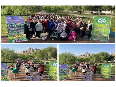 برگزاری طرح ملی ورزش تابستانه و خانواده در پارک سراب قنبر کرمانشاه