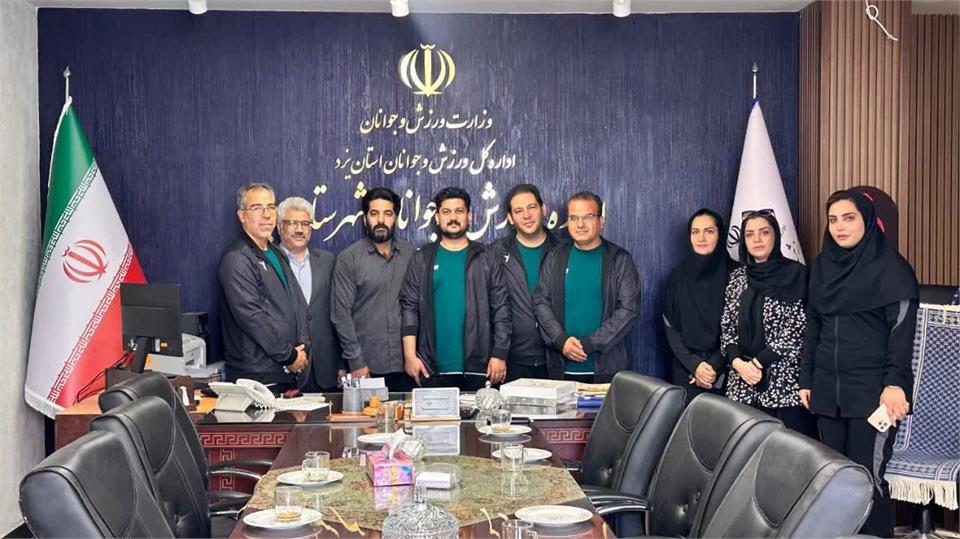 دیدار مدیرکل تأمین اجتماعی نیروهای مسلح استان یزد با رئیس اداره ورزش و جوانان شهرستان یزد