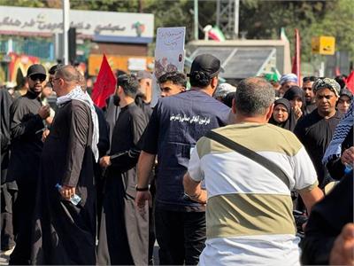 خدمت رسانی موکب فدراسیون آمادگی جسمانی و تندرستی در آیین تشییع رهبر شهید