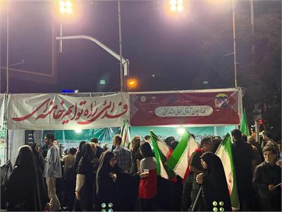 فعالیت و خدمت‌رسانی موکب فدراسیون آمادگی جسمانی و تندرستی همراه با پرچم‌گردانی برای ایران عزیز 8