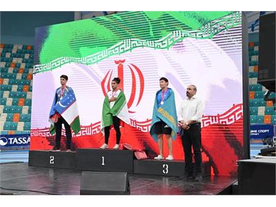 گزارش تصویری اهدای مدال تیم ملی فانکشنال فیتنس مردان ایران در مسابقات قهرمانی آسیا ۲۰۲۶ (آستانه-قزاقستان)