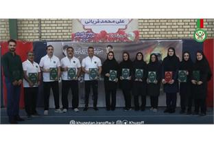 برگزاری آزمون استخدامی آتش نشانان اهوازی با همکاری هیات آمادگی جسمانی و تندرستی استان