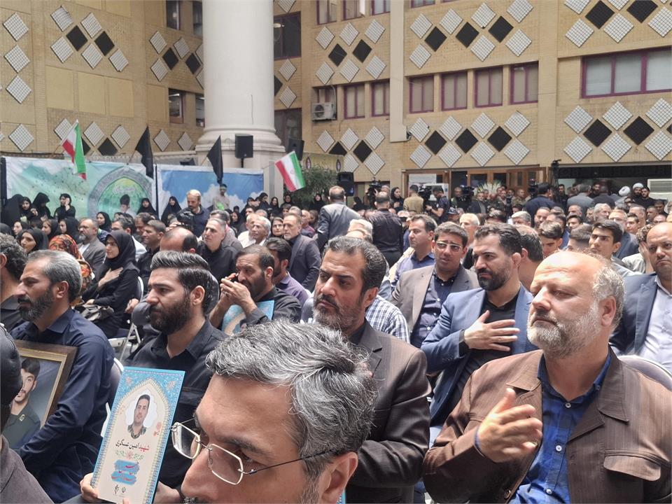 مراسم چهلم شهدای جنگ تحمیلی ۱۲ روزه