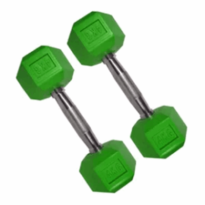 دمبل مدل روکش‌دار وزن 3 کیلوگرمی بسته دو عددی