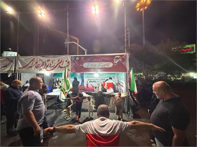 فعالیت و خدمت‌رسانی موکب فدراسیون آمادگی جسمانی و تندرستی همراه با پرچم‌گردانی برای ایران عزیز 5