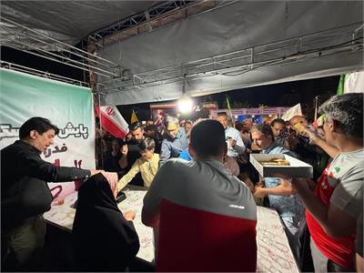فعالیت و خدمت‌رسانی موکب فدراسیون آمادگی جسمانی و تندرستی همراه با پرچم‌گردانی برای ایران عزیز 9