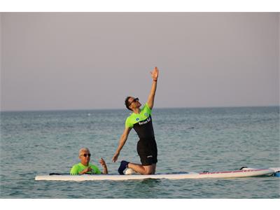 برگزاری اولین دوره مسابقات ستارگان پدل‌برد پیلاتس در خلیج نیلگون همیشه فارس (جزیره کیش) 8