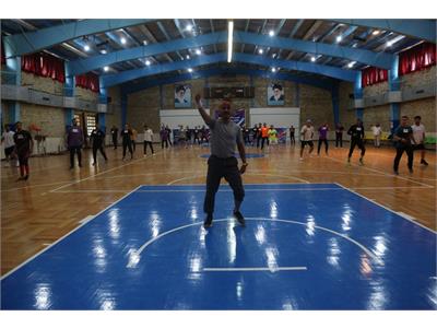 رقابت ورزشکاران ایروبیک در دومین دوره المپیاد سراسری آمادگی جسمانی و تندرستی  1